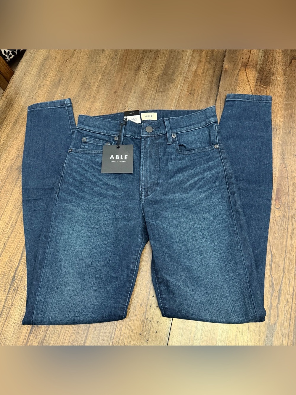 ABLE High Rise Skinny Jeans